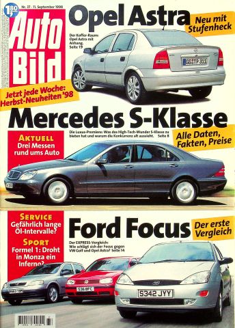 Deckblatt Auto Bild (37/1998)